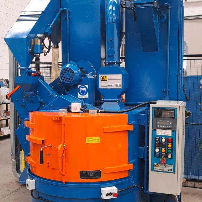 Granigliatrice a turbina CM T10 dopo il revamping