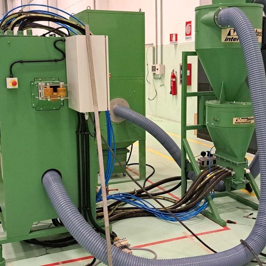 Sabbiatrice Vacublast 12459 dopo il revamping